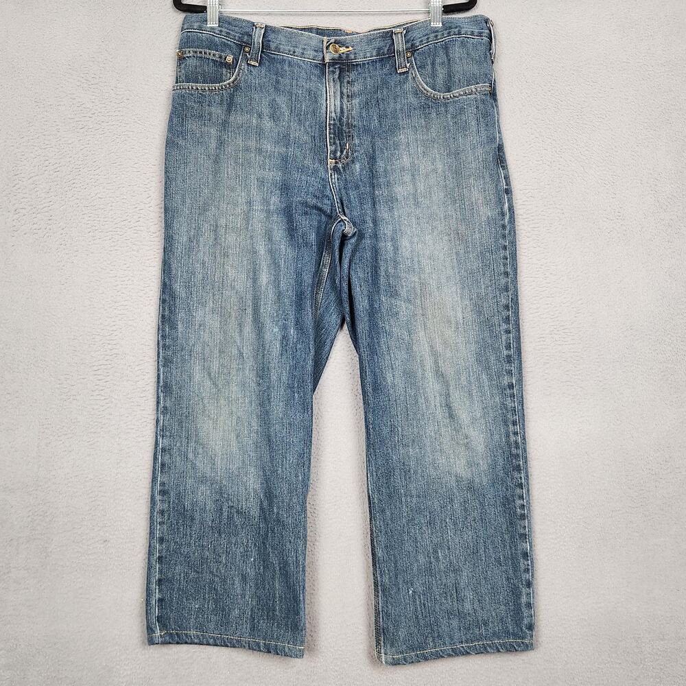 Carhartt Jeans Mens 36x30 Relaxed Straight Denim Zip Fly Actual 36x26 101483-968